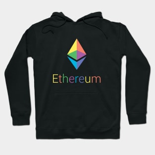 Ethereum Logo Rainbow, ETH Prism, Gift for Cryptocurrency Lover, Gift for Crypto Trader Hoodie